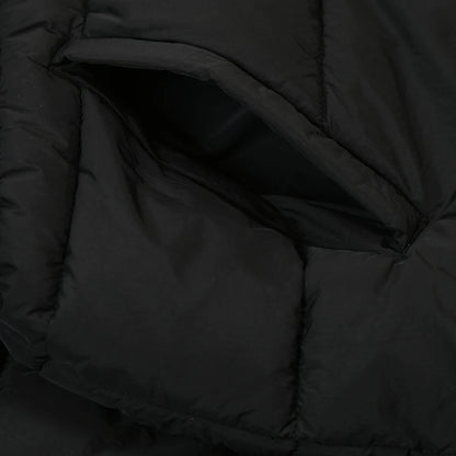 Chaqueta de Mujer, Estilo Nuevo, Acolchada, Bordada, Cintura Elástica, Cuello Alto, Algodón, Casual, Versátil, Cierre de Crem...