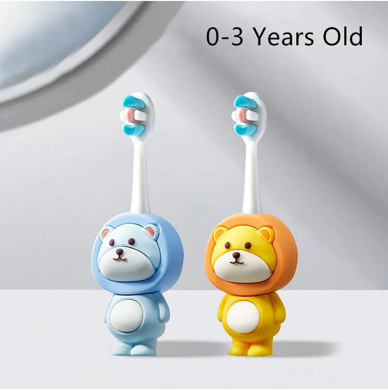Lindo cepillo de dientes para bebé, cepillo de dientes suave, mordedor para madre y niño, herramientas de cuidado de la salud para niños, artículos para niñas, accesorios
