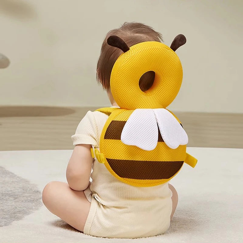 Almohada Protectora para la Cabeza de Bebé Little Bee, Transpirable, Anti-Caídas, Adecuada para la Protección de la Cabeza y la Espalda de Bebés y Niños Pequeños, Segura, Bibi