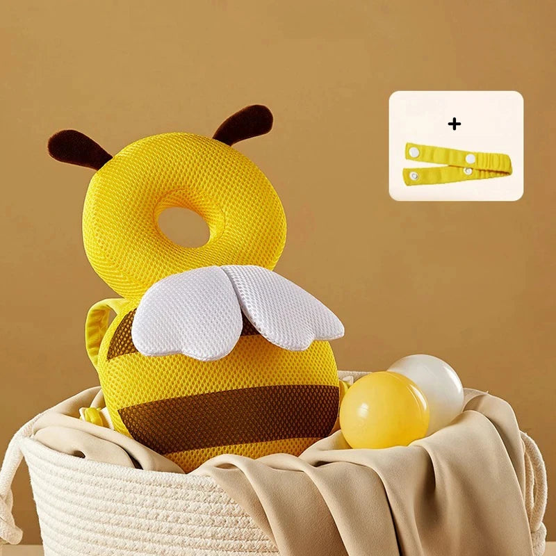 Almohada Protectora para la Cabeza de Bebé Little Bee, Transpirable, Anti-Caídas, Adecuada para la Protección de la Cabeza y la Espalda de Bebés y Niños Pequeños, Segura, Bibi