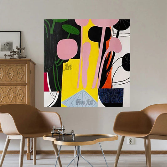 Pinturas abstractas sin marco, diseño de ideas, obra de arte hecha a mano, imagen 3D al por mayor de gran tamaño, decoración de lienzo pintada para pared