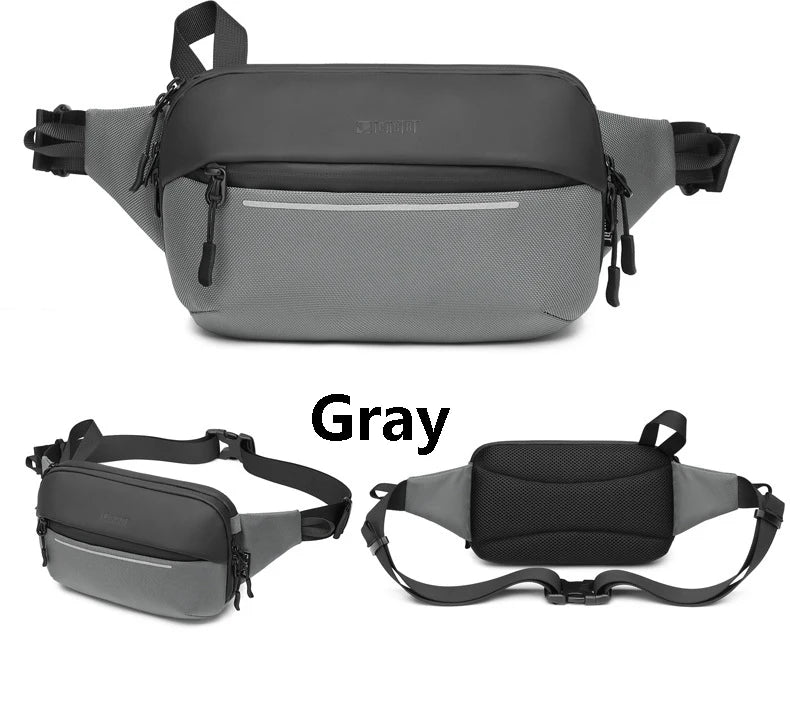 Riñonera de moda coreana para hombre, riñonera para deportes al aire libre, bolsa de pecho para hombre, bolsa cruzada, riñoneras de viaje para ciclismo, bolsa para teléfono móvil