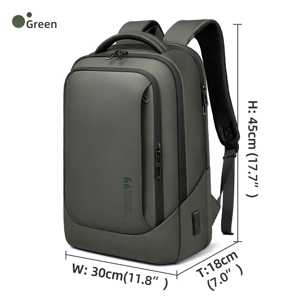 HK-Bolso para ordenador portátil de diseño para hombre, mochilas escolares impermeables para niños universitarios, mochila de viaje deportiva de negocios para hombre con carga USB