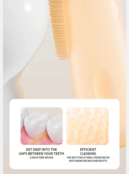 Cepillo de dientes suave para bebé, sin BPA, de silicona, para limpieza de dientes infantiles, de grado alimenticio, cuidado de la salud bucal del bebé