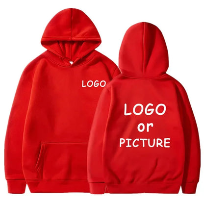 Sudaderas con capucha informales para hombre y mujer con estampado de logotipo personalizado, sudaderas con capucha de manga larga para otoño e invierno, sudaderas personalizadas de estilo callejero.
