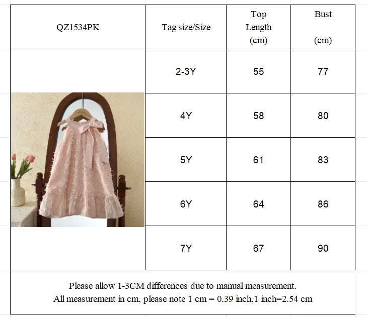 Vestido de Princesa Rosa con Lazo en el Cuello y Flecos, Estilo Coreano, para Fiestas de Cumpleaños de Niñas de 3 a 7 Años, Versión de Verano