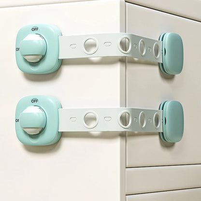 Cerradura de seguridad para cajón de bebé, cerraduras de gabinete de seguridad para niños, pestillos adhesivos para puerta de cajón, correas seguras para bebé, seguridad de puerta para niños