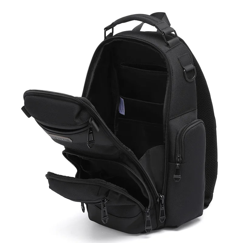 Bolso de pecho OZUKO, elegante bolso cruzado multifuncional, bolso cruzado de viaje ligero e impermeable para hombre
