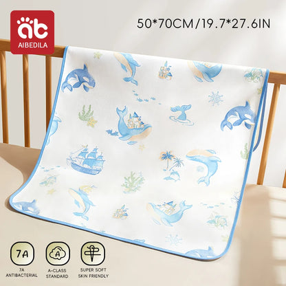 Colchón lavable impermeable, estera de orina para bebés y niños pequeños, Protector de cama de dibujos animados, ropa de cama para pañales, almohadillas para orina, tela transpirable
