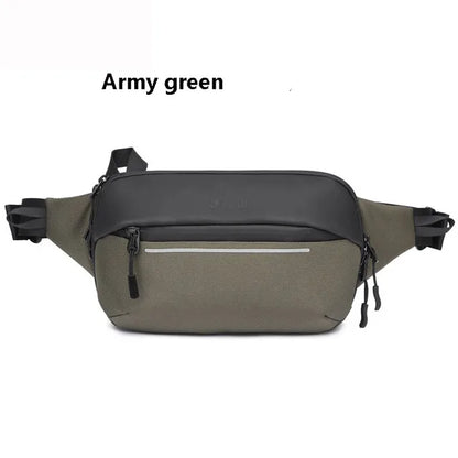 Riñonera de moda coreana para hombre, riñonera para deportes al aire libre, bolsa de pecho para hombre, bolsa cruzada, riñoneras de viaje para ciclismo, bolsa para teléfono móvil