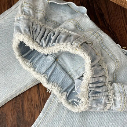 Conjunto de Dos Piezas de Camisa Blanca de Encaje y Jeans para Niñas, Primavera y Otoño 2026, Ropa de Princesa para Bebés y Niñas Pequeñas, Primavera/Verano