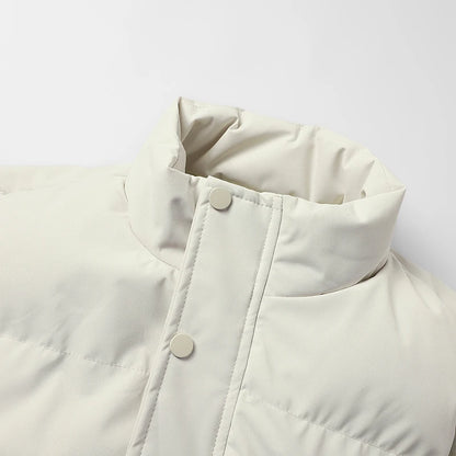 Chaleco de algodón grueso para invierno, chaleco cálido y cómodo, chaqueta con cremallera, elegante accesorio de invierno para mantener el calor, unisex