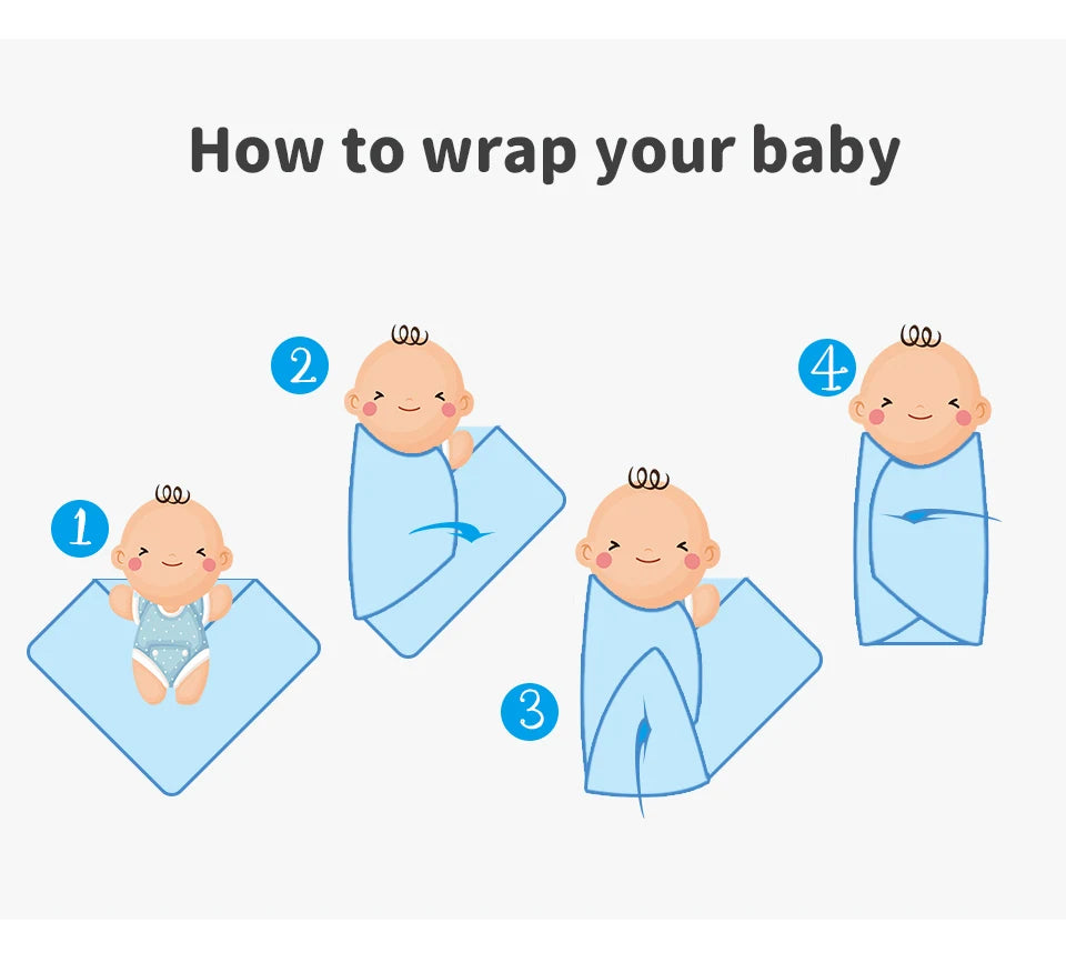Mantas para bebés recién nacidos, 90x70cm, tejidas, para niños y niñas, manta envolvente de muselina de algodón ultrasuave, Sábana de edredón para niños pequeños
