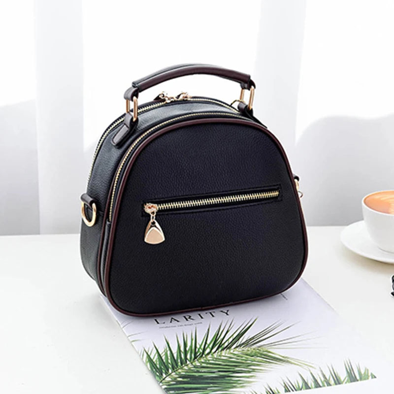 Bolsos pequeños de cuero PU para mujer, bolso de hombro tipo bandolera con diseño de bola de pelo, bolsos de mensajero de lujo a la moda para mujer