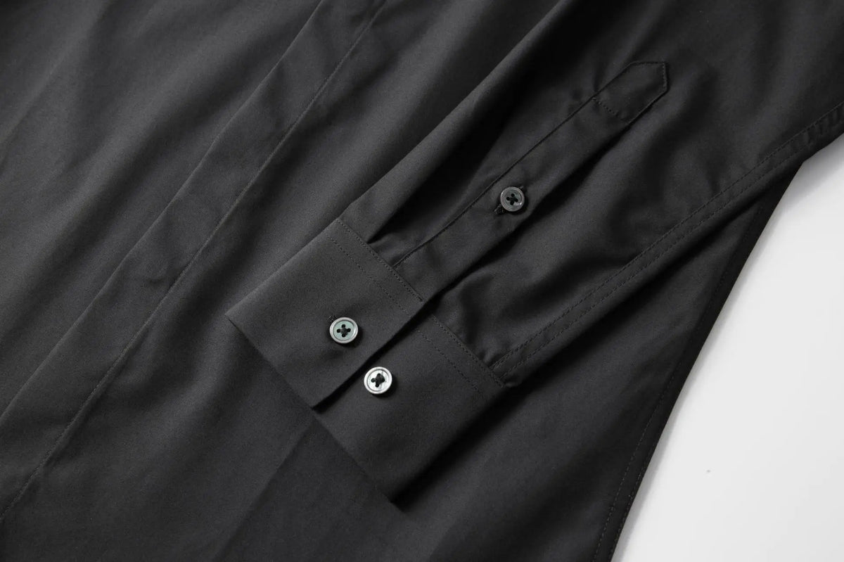 Camisa con cuentas hecha a mano para hombre, camisa de vestir Social de negocios de manga larga, traje informal de algodón de alta calidad para actuación en escenario de estrella