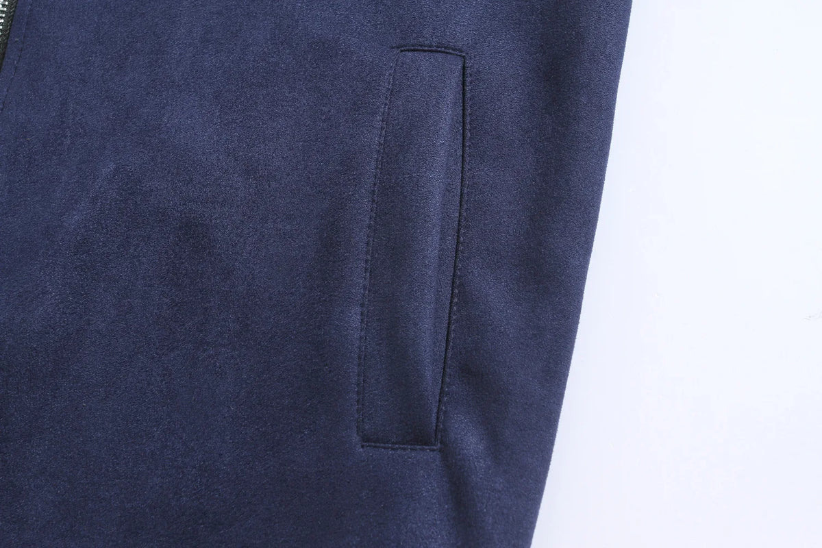 Autumn Winter Slim Fit Stand Collar Jackets Men Business Casual Zipper Solid Outwear Male Fashion Office Jacket Coat Cardigan