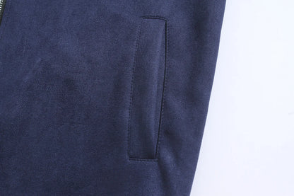 Autumn Winter Slim Fit Stand Collar Jackets Men Business Casual Zipper Solid Outwear Male Fashion Office Jacket Coat Cardigan