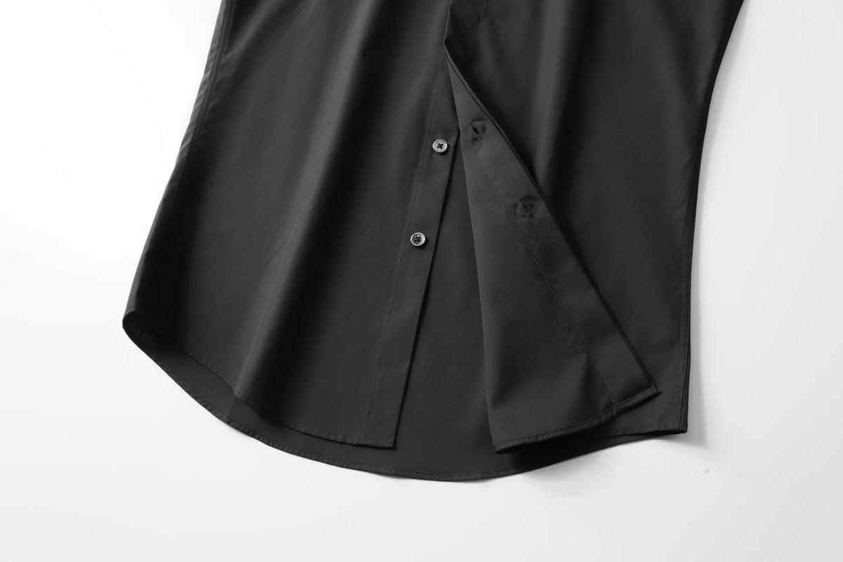 Camisa con cuentas hecha a mano para hombre, camisa de vestir Social de negocios de manga larga, traje informal de algodón de alta calidad para actuación en escenario de estrella