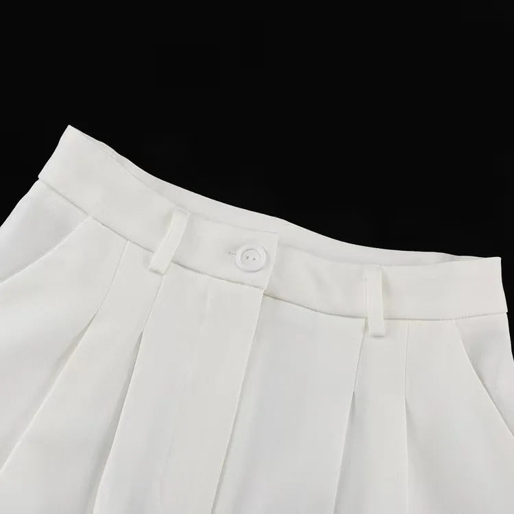Falda midi de poliéster de cintura alta con abertura, diseño ajustado y elegante, estilo casual para mujer