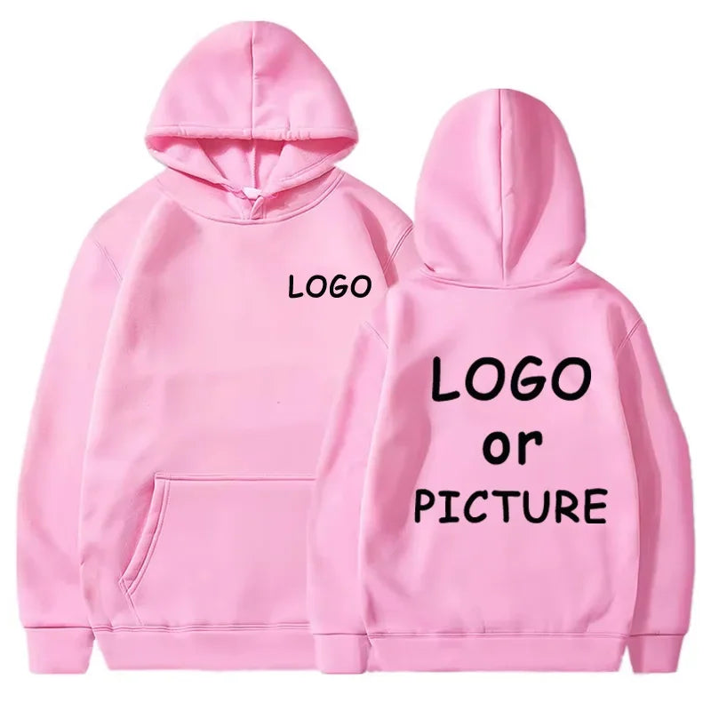 Sudaderas con capucha informales para hombre y mujer con estampado de logotipo personalizado, sudaderas con capucha de manga larga para otoño e invierno, sudaderas personalizadas de estilo callejero.