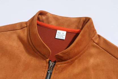 Autumn Winter Slim Fit Stand Collar Jackets Men Business Casual Zipper Solid Outwear Male Fashion Office Jacket Coat Cardigan