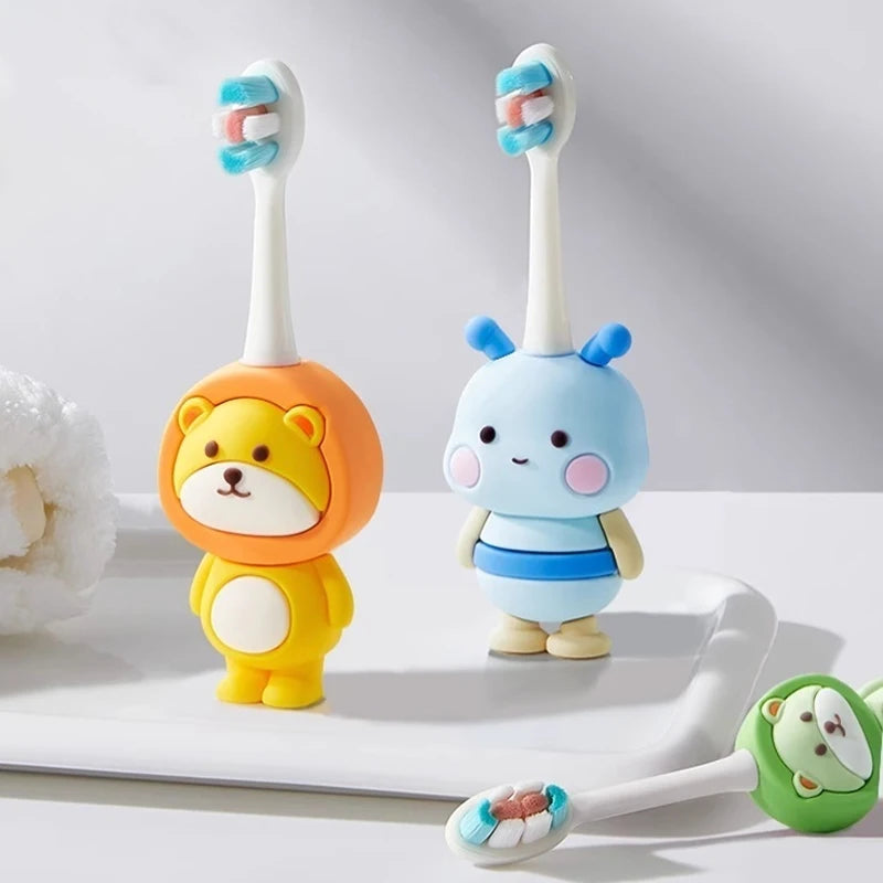 Lindo cepillo de dientes para bebé, cepillo de dientes suave, mordedor para madre y niño, herramientas de cuidado de la salud para niños, artículos para niñas, accesorios