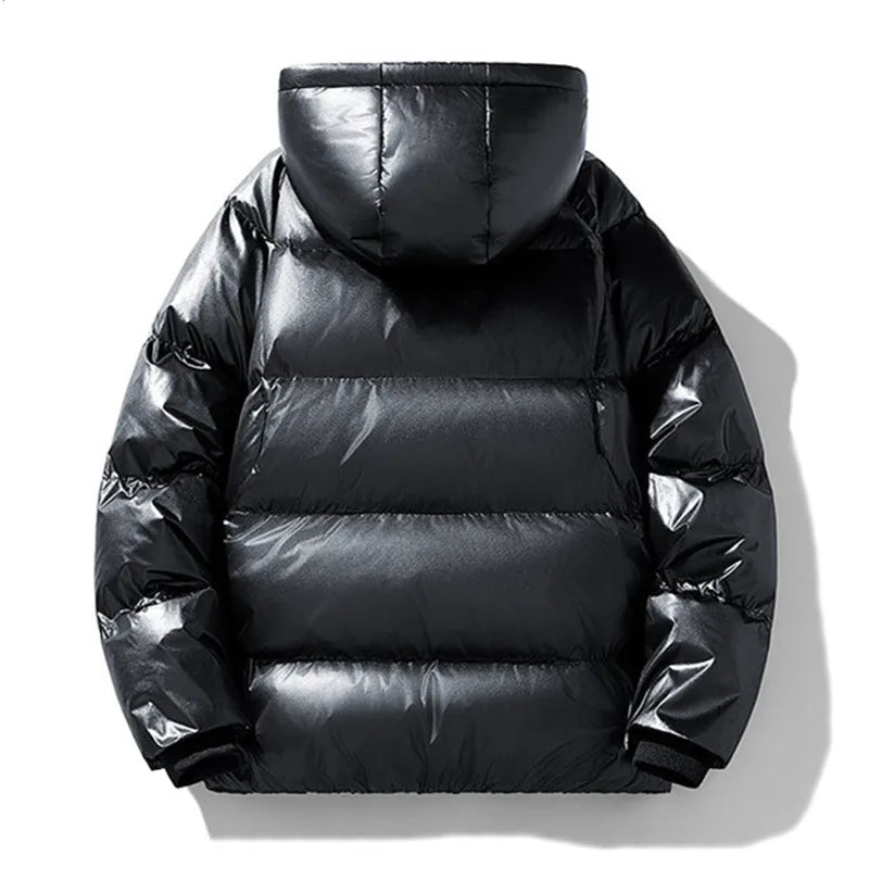 Parkas con capucha de otoño e invierno para hombre, abrigo impermeable deportivo sólido y cálido, Parka informal a la moda para hombre, prendas de vestir, chaquetas holgadas con capucha para parejas