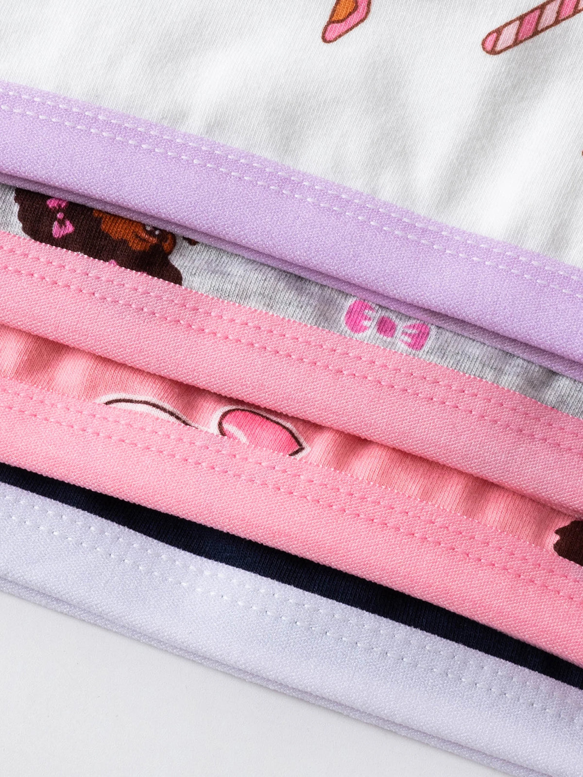 4 piezas de sujetadores de entrenamiento para niñas, ropa interior para niñas, chalecos pequeños, cómodos, sencillos y modernos, con estampado de dibujos animados, colorido.