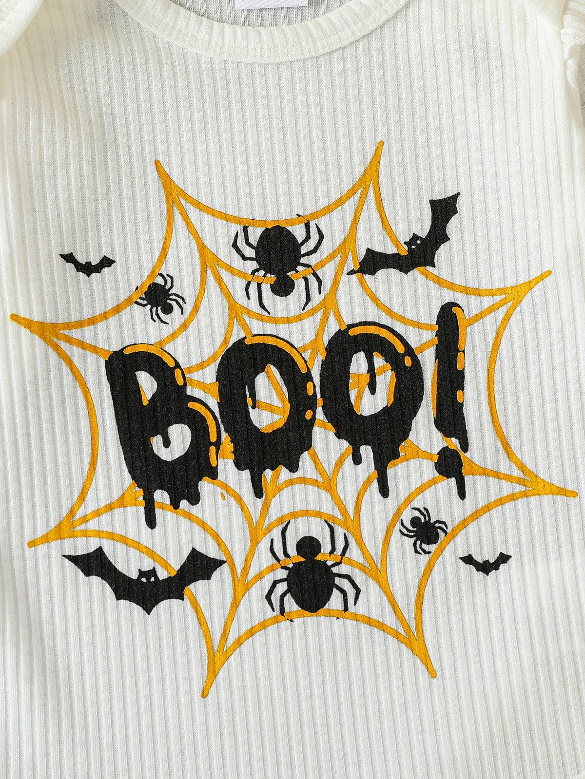 Pelele con letras estampadas de manga larga para otoño/otoño y trajes de Halloween, pantalón de calabaza para conjuntos de 0 a 1 año + diadema, 2 uds.