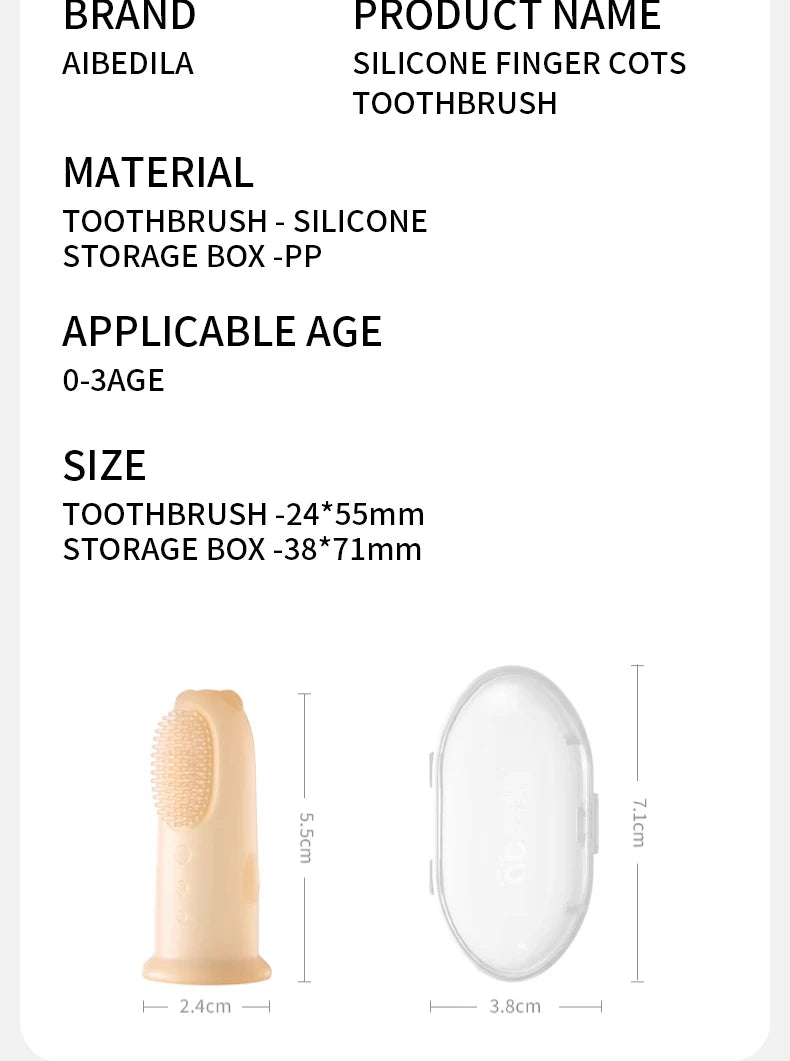Cepillo de dientes suave para bebé, sin BPA, de silicona, para limpieza de dientes infantiles, de grado alimenticio, cuidado de la salud bucal del bebé