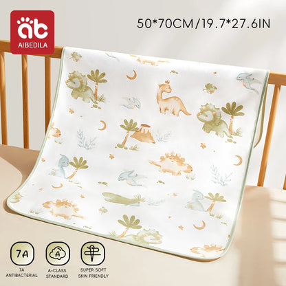 Colchón lavable impermeable, estera de orina para bebés y niños pequeños, Protector de cama de dibujos animados, ropa de cama para pañales, almohadillas para orina, tela transpirable