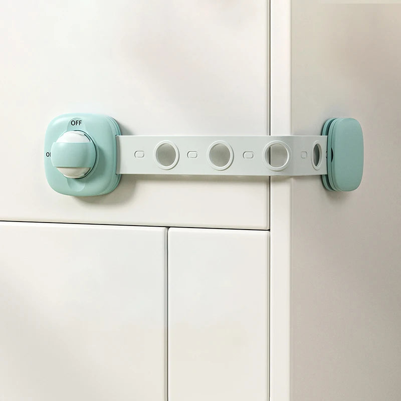 Cerradura de seguridad para cajón de bebé, cerraduras de gabinete de seguridad para niños, pestillos adhesivos para puerta de cajón, correas seguras para bebé, seguridad de puerta para niños