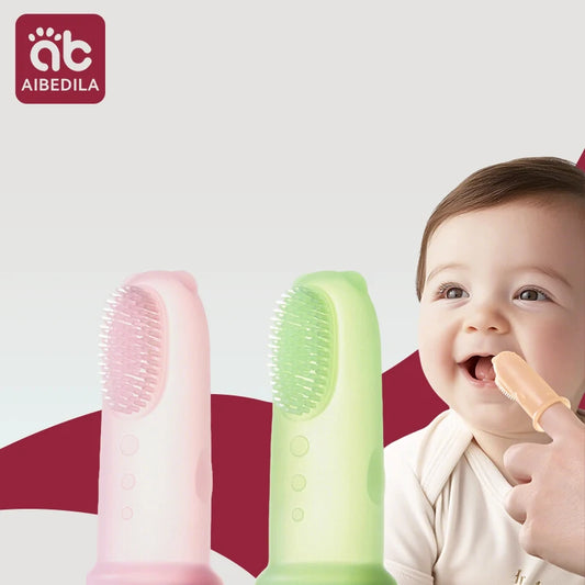 Cepillo de dientes suave para bebé, sin BPA, de silicona, para limpieza de dientes infantiles, de grado alimenticio, cuidado de la salud bucal del bebé