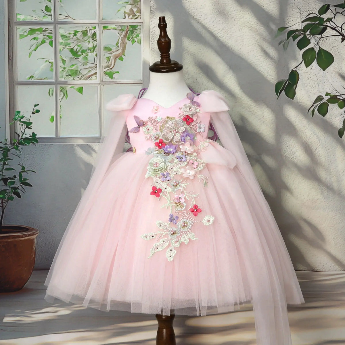 2026 elegante vestido de princesa para niñas vestido de presentador niños boda flor niña niños cumpleaños desfile fiesta vestidos formales disfraz