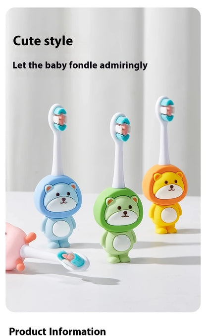 Lindo cepillo de dientes para bebé, cepillo de dientes suave, mordedor para madre y niño, herramientas de cuidado de la salud para niños, artículos para niñas, accesorios