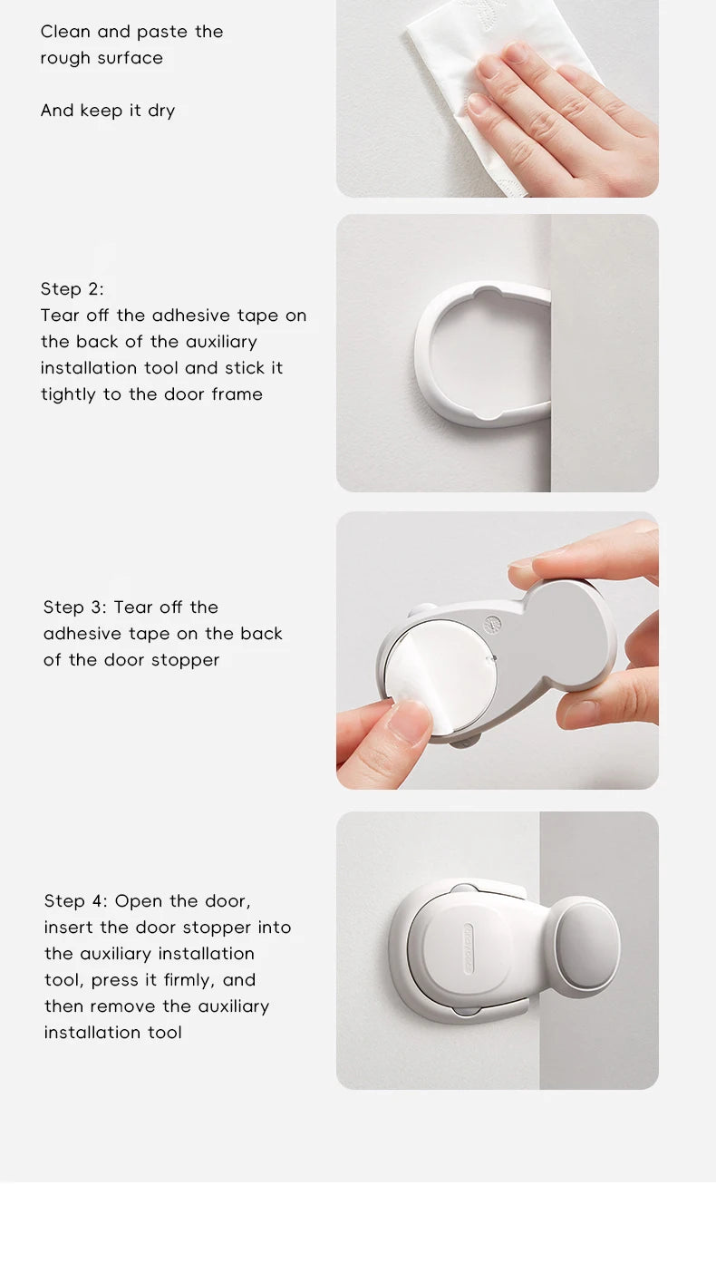    Tope de Puerta Antipellizcos para Bebés AIBEDILA, Protector de Seguridad para Niños que Evita el Cierre Automático, Protector de Seguridad para el Hogar