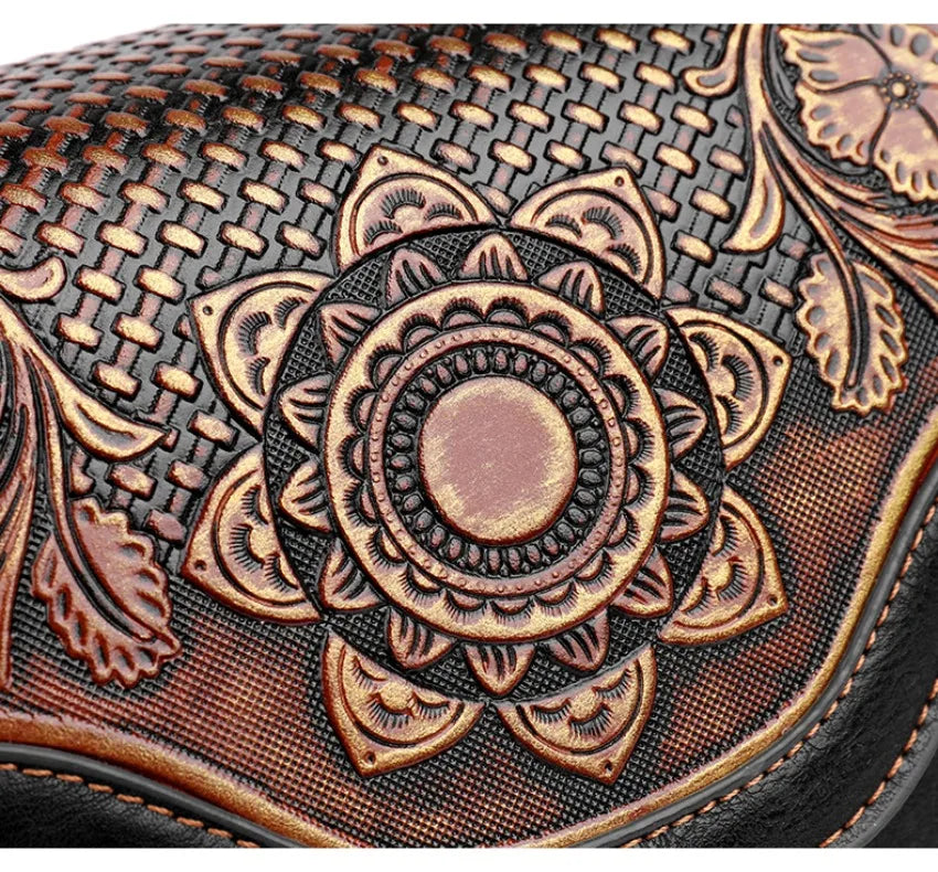 Bolso de hombro Retro para mujer, bandolera Diagonal con estampado 3D de alta calidad, clásico, para oficina, no demasiado grande o demasiado pequeño, de lujo