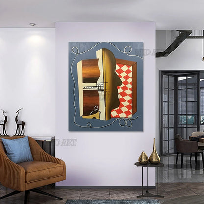 Arte Abstracto sin Marco para Pared, Decoración Moderna para Habitación Infantil, Lienzo con Dibujos Animados, Pintura al Óleo, Artículo Hecho a Mano, Personalizado+ Paquete Switch In Art completo