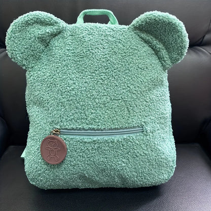Mochila Mini con Orejas de Oso, Personalizable con Nombre Bordado, de Pana y Felpa, para Niñas, Mujeres, Niños Pequeños, Regalo para Guardería