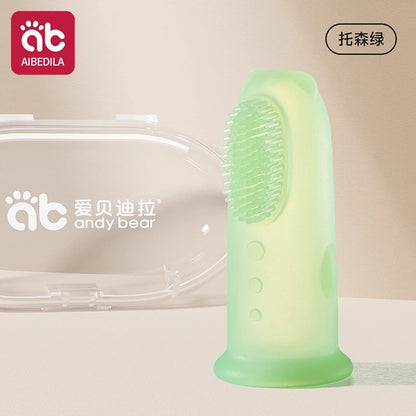 Cepillo de dientes suave para bebé, sin BPA, de silicona, para limpieza de dientes infantiles, de grado alimenticio, cuidado de la salud bucal del bebé