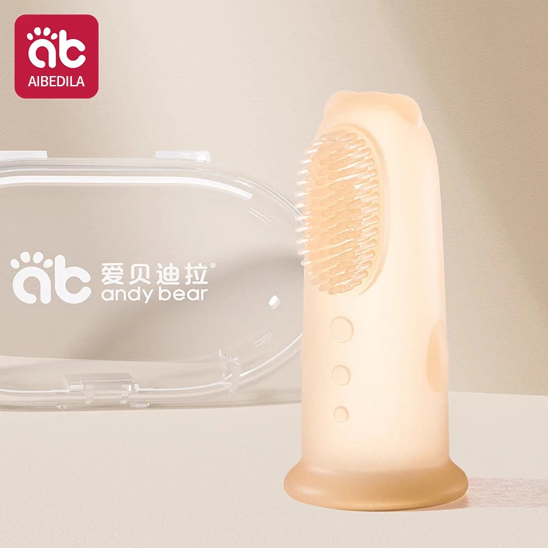 Cepillo de dientes suave para bebé, sin BPA, de silicona, para limpieza de dientes infantiles, de grado alimenticio, cuidado de la salud bucal del bebé