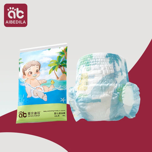 Pañal de natación impermeable para bebé, traje de baño desechable, pantalones extraíbles de 0 a 3 años, pantalones acuáticos para niño, bañadores para bebé