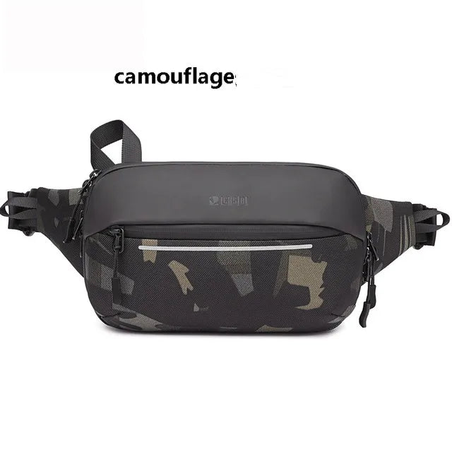 Riñonera de moda coreana para hombre, riñonera para deportes al aire libre, bolsa de pecho para hombre, bolsa cruzada, riñoneras de viaje para ciclismo, bolsa para teléfono móvil