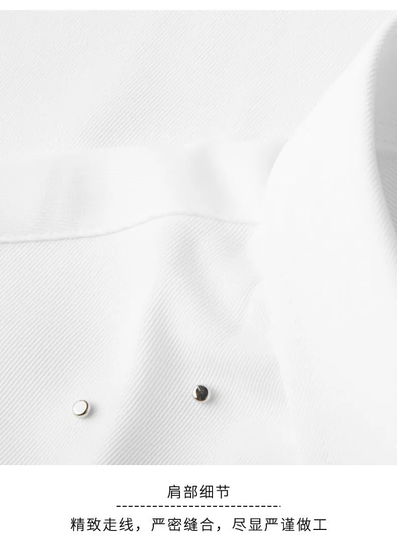 Camisa de Manga Larga Decorada con Pedrería para Hombre, Camisa de Vestir para Banquetes y Fiestas, Camisa Casual de Negocios, Camisa Masculina