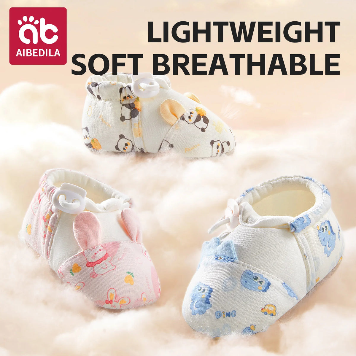 AIBEDILA, zapatos para caminar para niños, zapatos con patrón de animales de dibujos animados para recién nacidos, zapatos cálidos antideslizantes para el suelo, zapatos para niños y niñas de otoño de 10-12cm