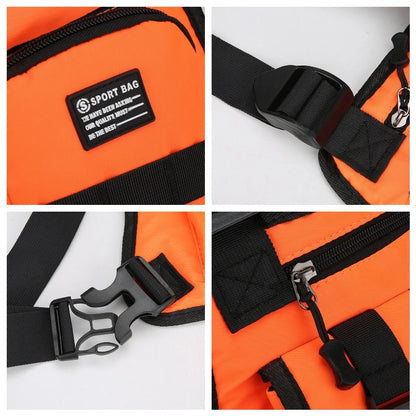 Hip-hop de moda para hombre con múltiples bolsillos bolso de pecho táctico funcional ligero viaje duradero bolso de chaleco deportivo de moda