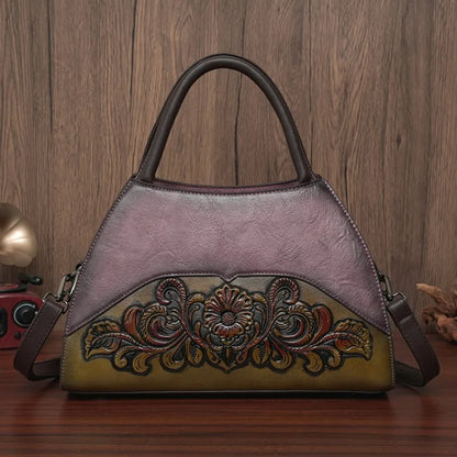 Bolso Retro de diseñador para personas mayores, bolso de hombro con relieve para oficina, regalo de alta calidad, bolso de viaje para mamá, bolso cruzado de lujo