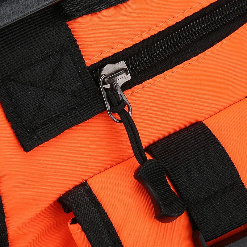 Hip-hop de moda para hombre con múltiples bolsillos bolso de pecho táctico funcional ligero viaje duradero bolso de chaleco deportivo de moda