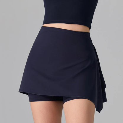 Falda pantalón deportiva antitransparente 2 en 1 para mujer – Falda corta para correr, entrenamiento, tenis, bádminton, Pilates, yoga, ropa deportiva para primavera y verano