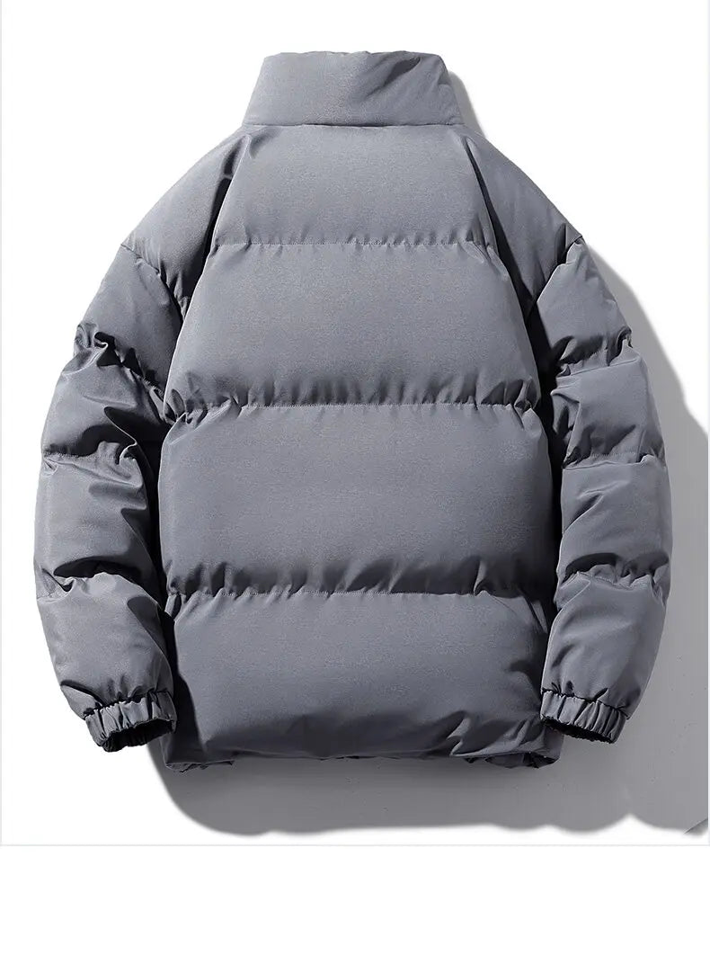 2026 Winter Men Jacket Autumn Warm Fleece Fashion Thicke Cotton Padded Jackets Stand Collar Casual Coats Windproof Plus Size 6XL